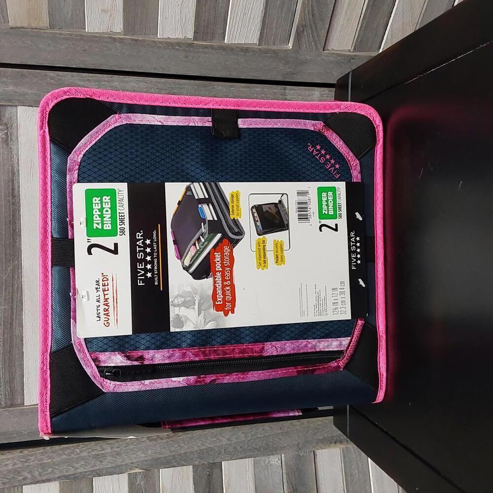 Five Star 2-Inch Zipper Binder with Expandable Pocket